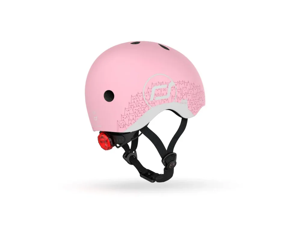 Scoot & Ride Reflective Helm, Roller Helm XXS-S, Farbe: rose