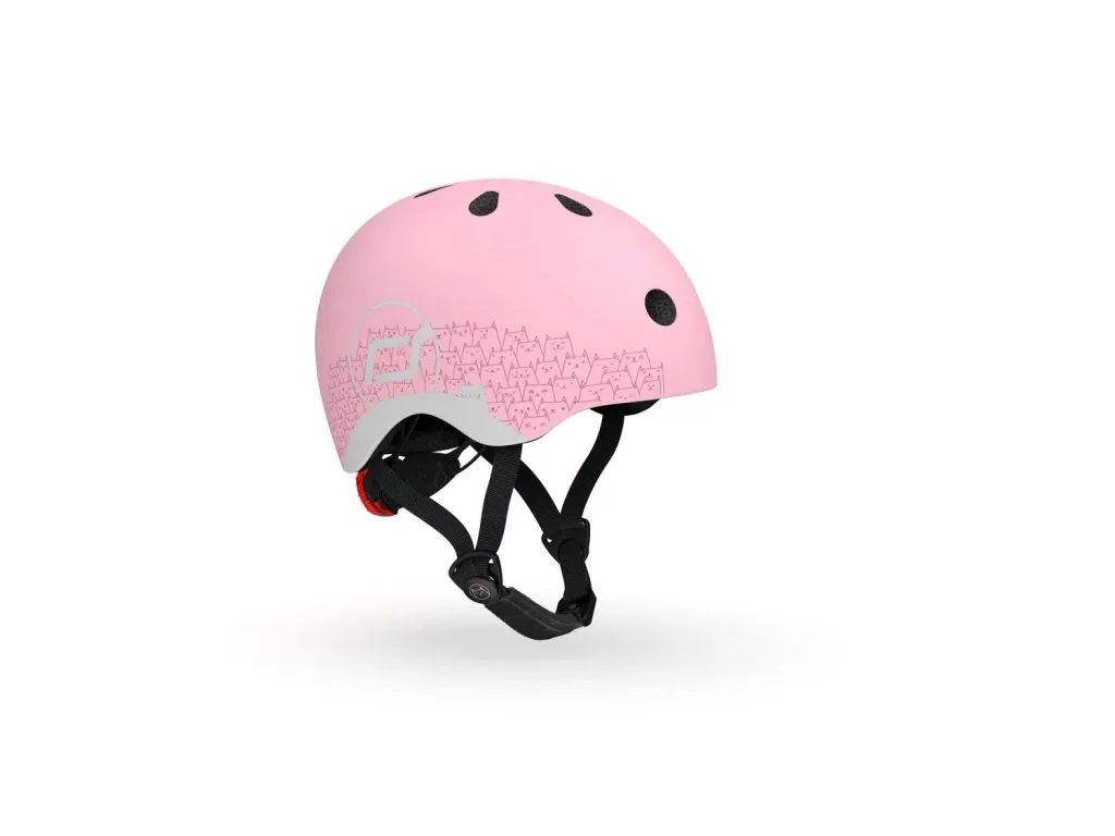 Scoot & Ride Reflective Helm, Roller Helm XXS-S, Farbe: rose