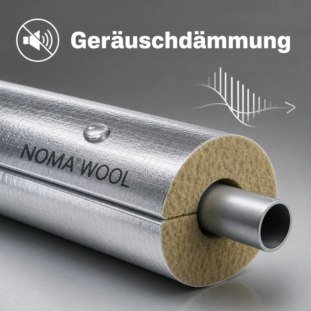 NOMA®WOOL ALU 1m Ø 28 x 30mm GEG 100%