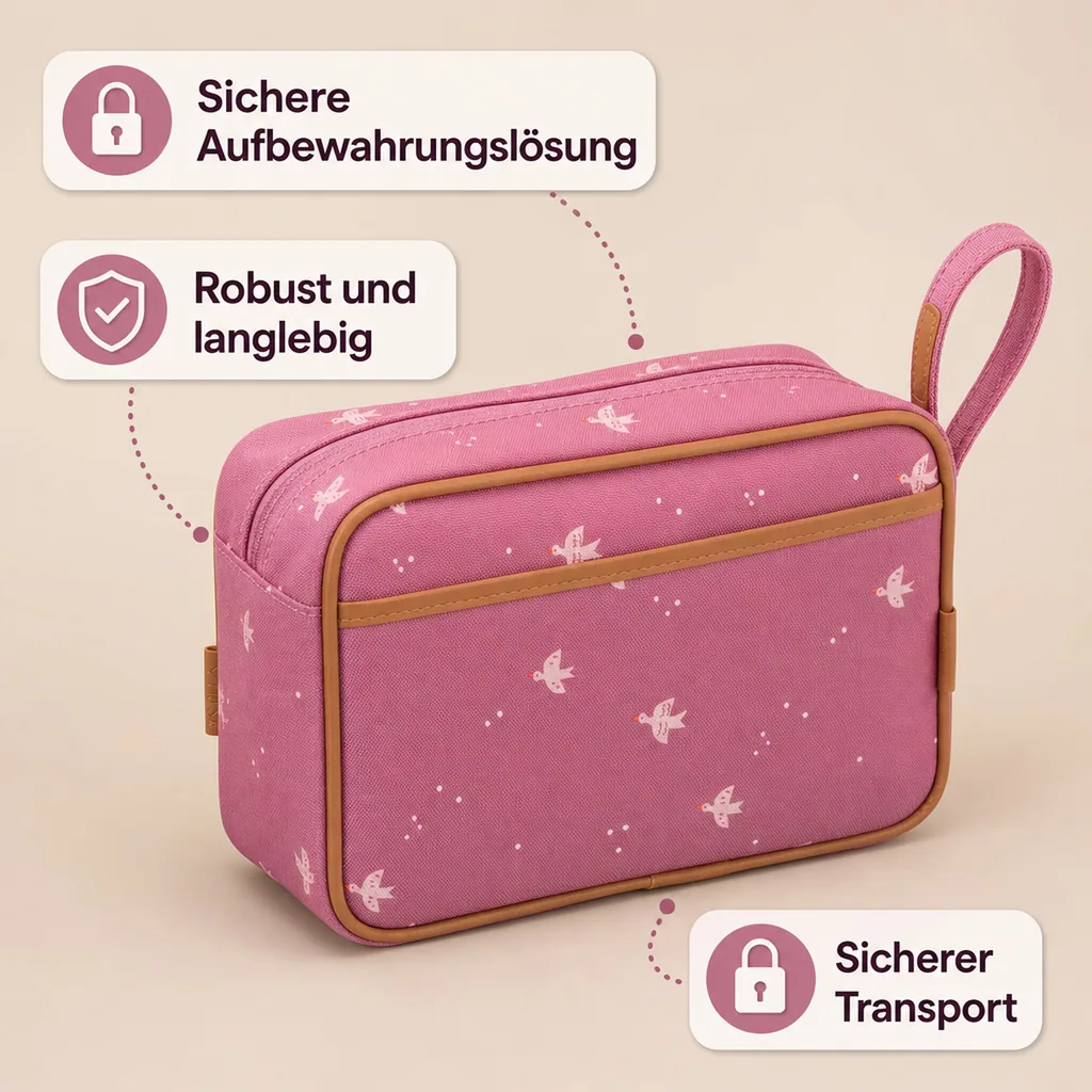 Fresk Kulturbeutel, Toilettentasche für Kinder, large, Farbe: Schwalbe