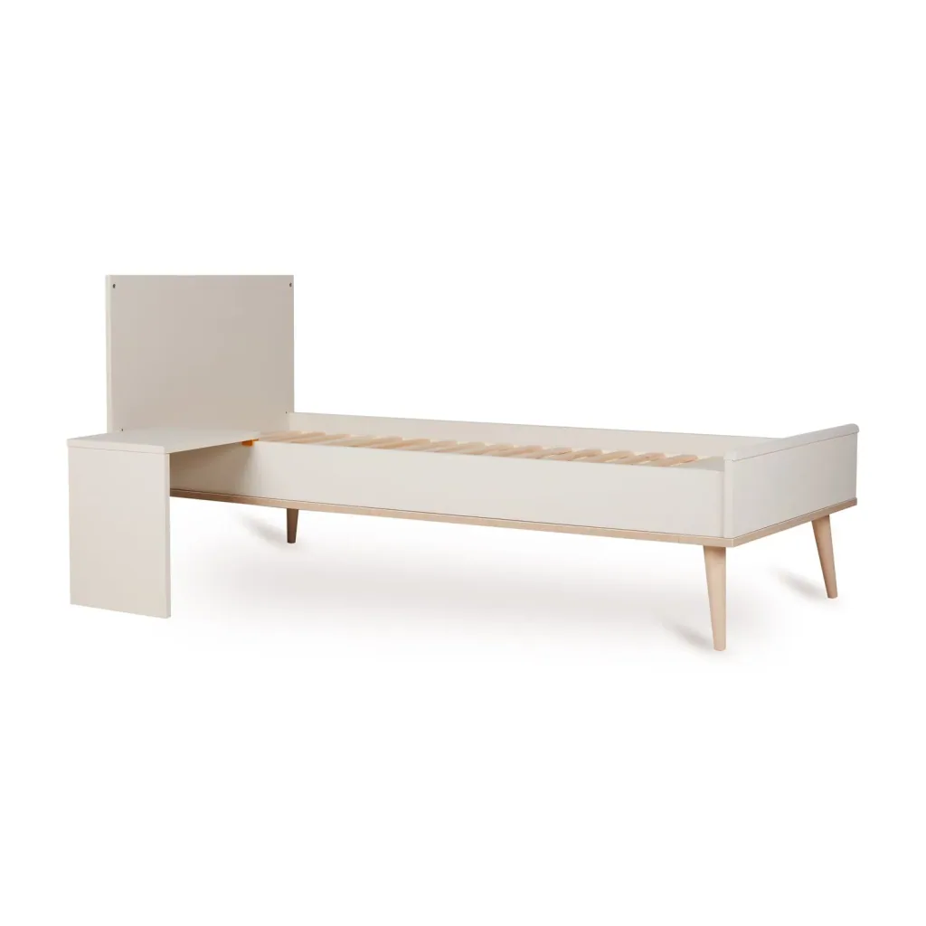 Quax Flow Junior Kit 170x70 cm | Umbauset für Flow Babybett zum Juniorbett | Mit Nachttisch & Bettgitter-Option, Farbe: Ton