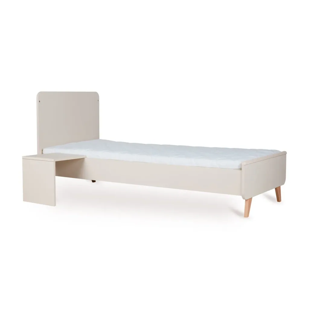 Quax Loft Junior Kit 170x70 cm | Umbauset für Loft Babybett zum Juniorbett | Mit Nachttisch & Bettgitter-Option, Farbe: Ton