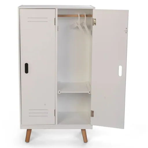 by Astrup Puppenkleiderschrank Holz weiss