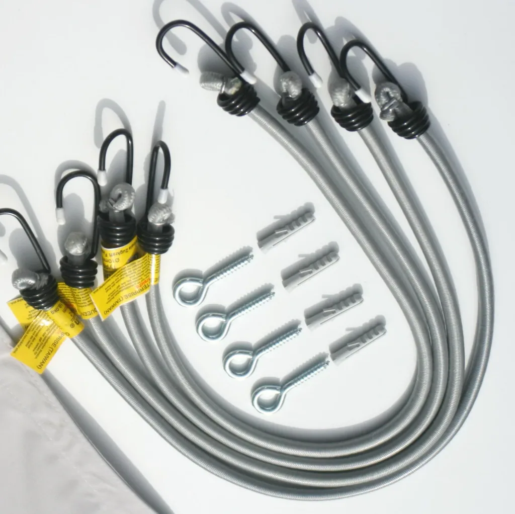 Viereck-Sonnensegel wasserabweisend weiss 250 x 300cm