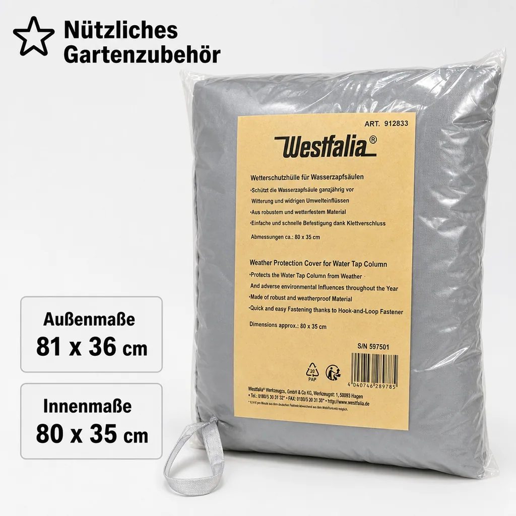 Wetterschutzhülle für Wasserzapfsäulen