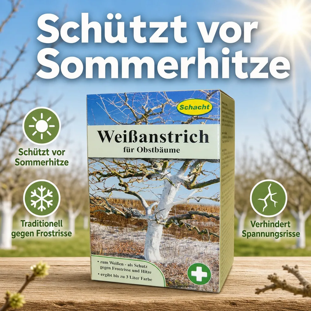 Weißanstrich für Obstbäume, 1 kg