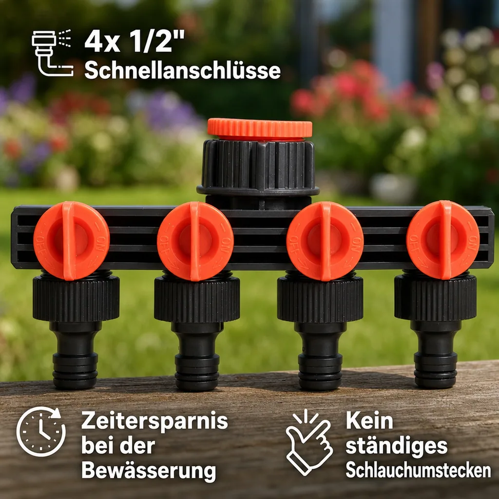 Wasserverteiler 4-fach