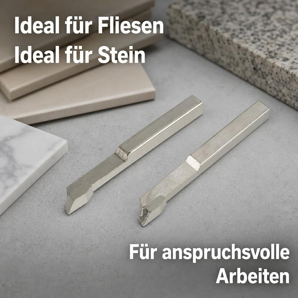 Zusatzmesser für Keramik, Fliesen, Stein, 2 Stück