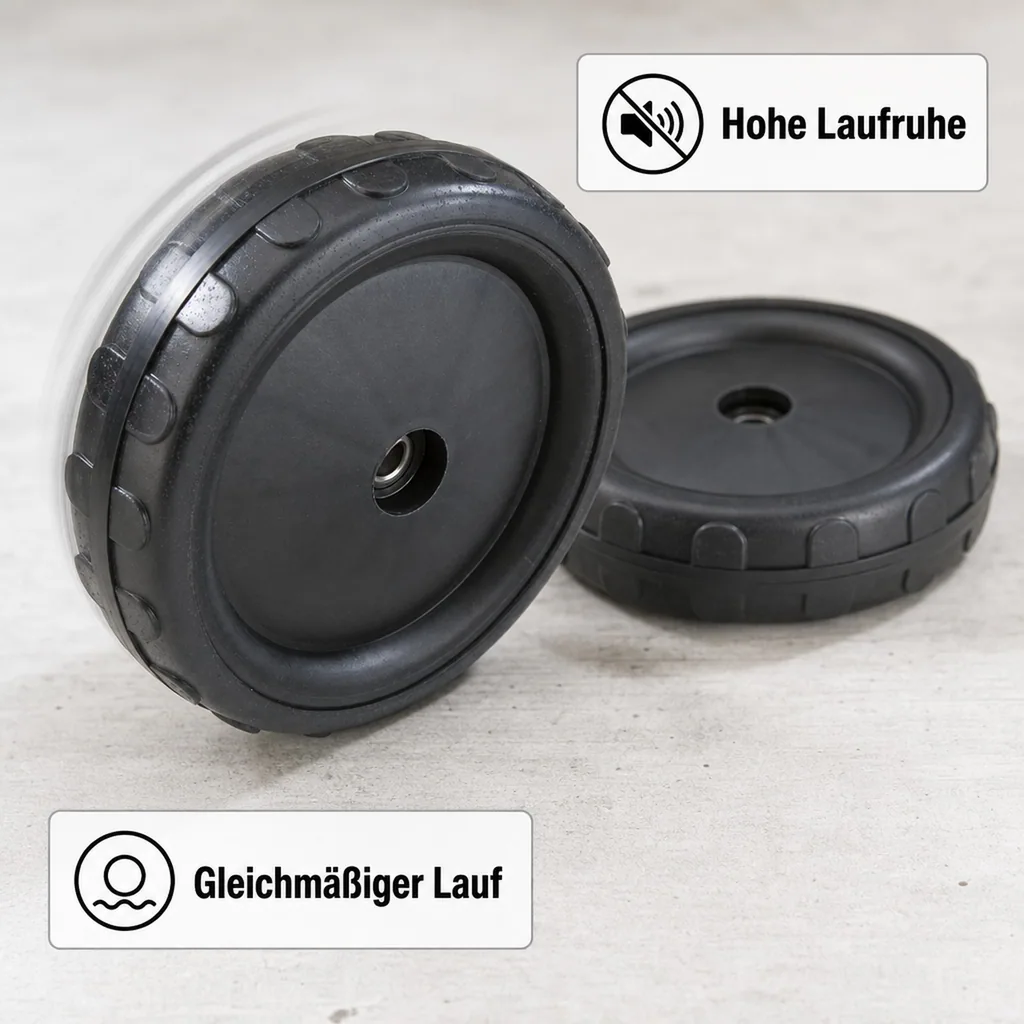 Ersatzräder für Kehrmaschine, 2 Stück