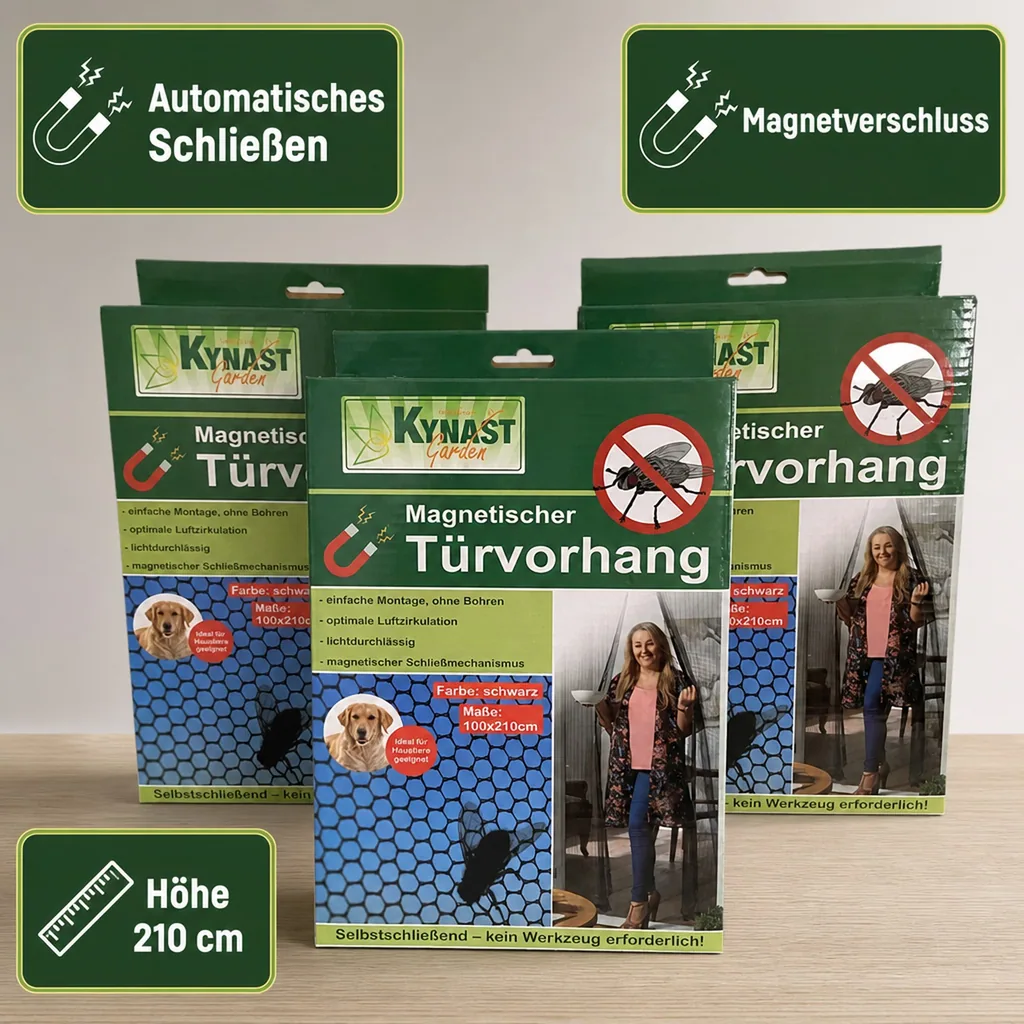 Fliegengitter Türvorhang, 100 x 210 cm