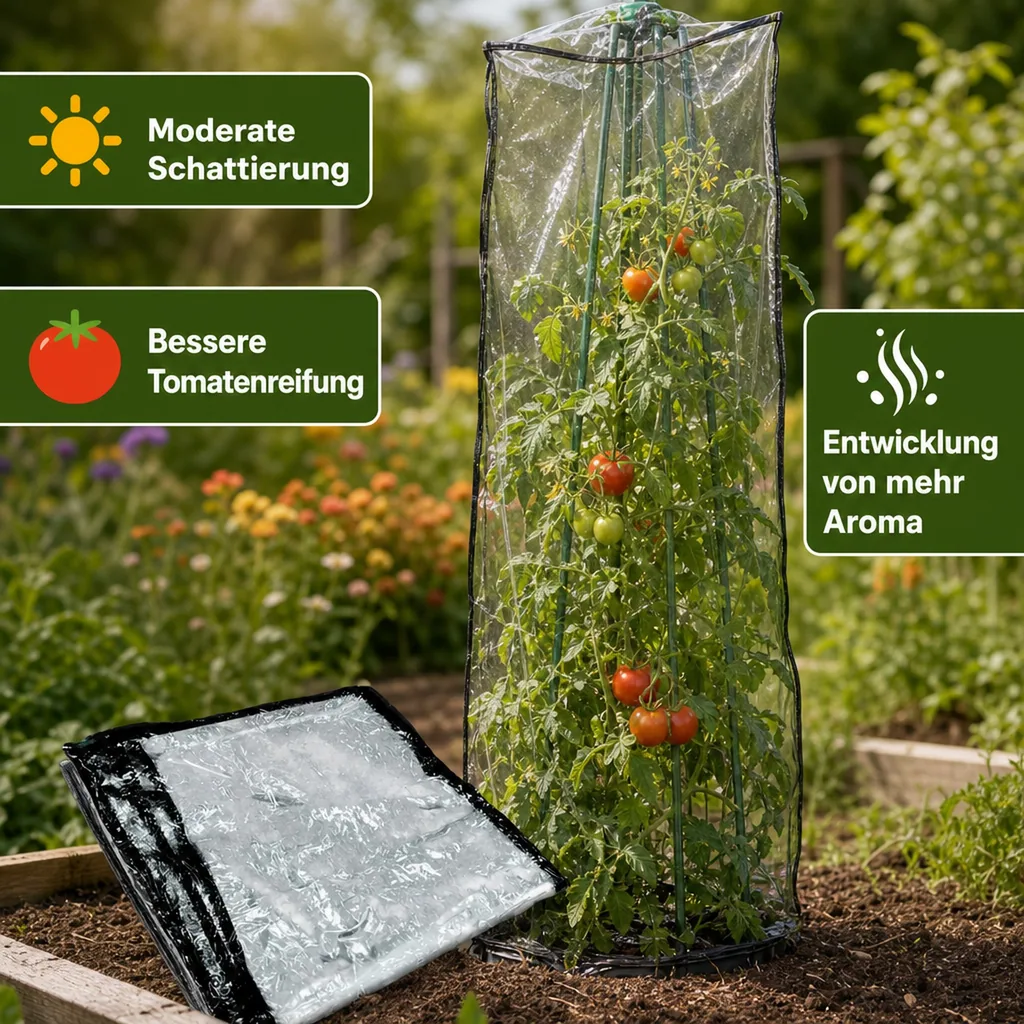 Netzcover "Maxitom" für Pflanzturm mit Rankgitter