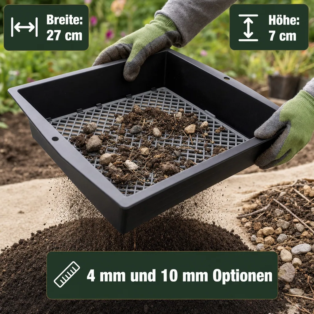 XL Gartensieb 2 in 1 anpassbar