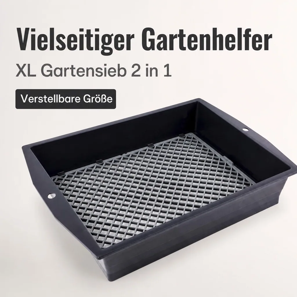 XL Gartensieb 2 in 1 anpassbar