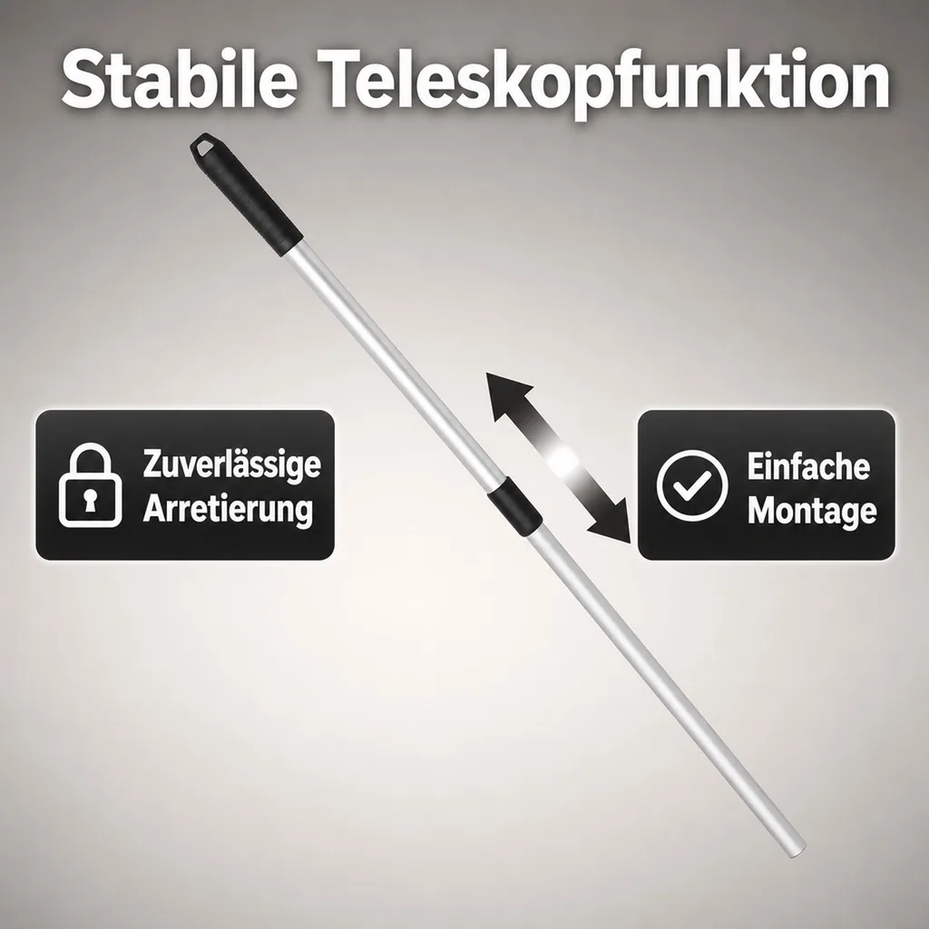 Aluminium- Teleskopgriff 120 cm