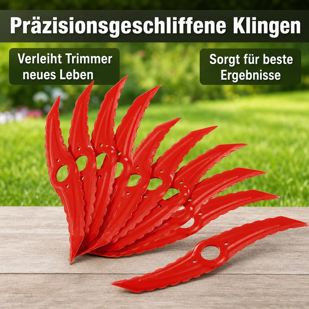 Ersatzmesser gerade, zu Akku-Trimmer Art. 984031, 10 St.