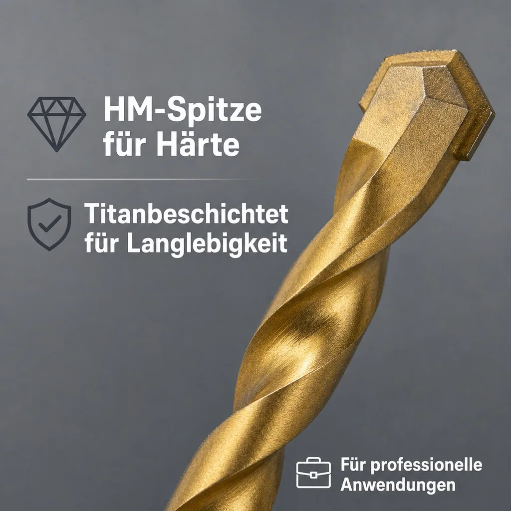 Titan Steinbohrer HM Satz, 12-teilig