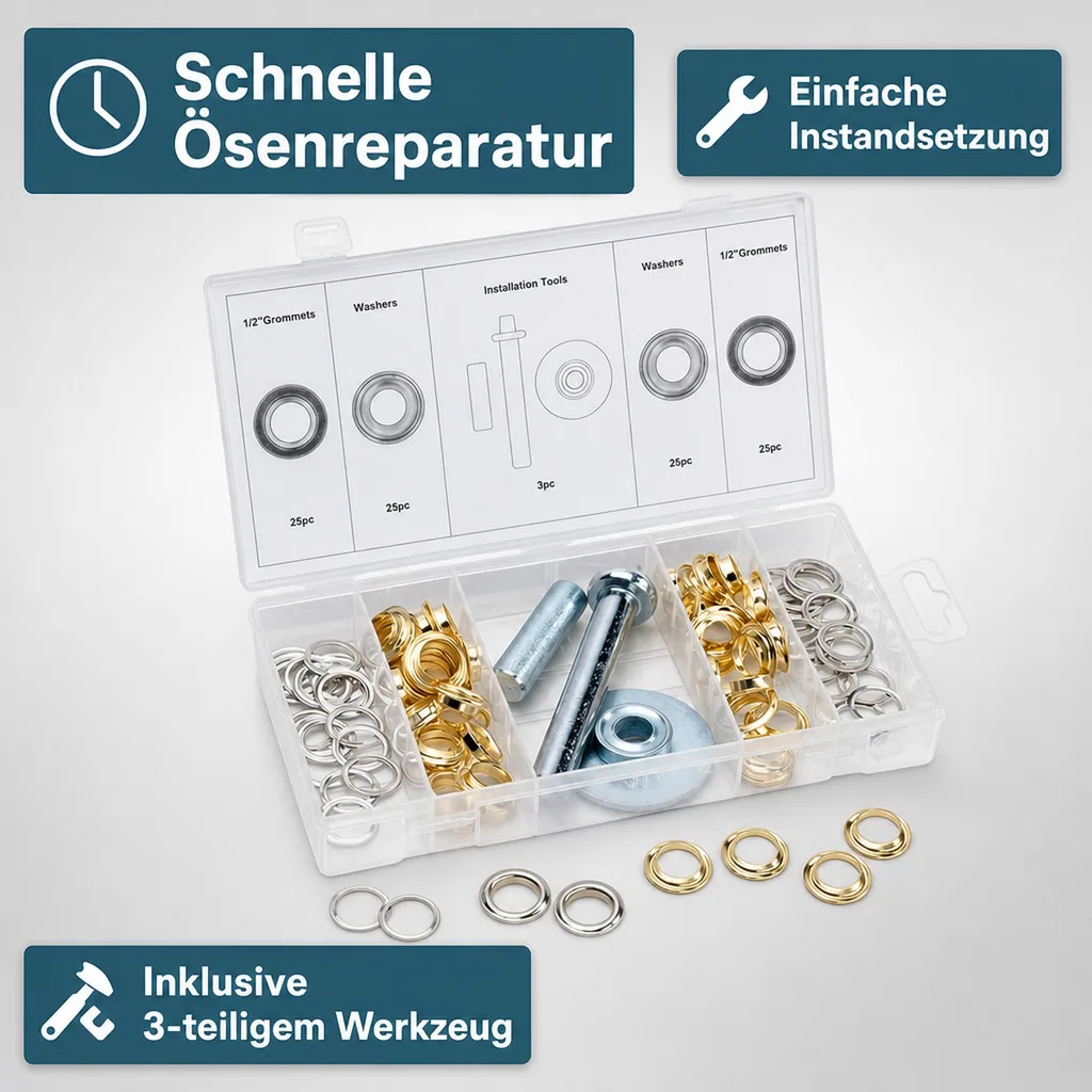 Planen Reparatur Set, 53-teilig