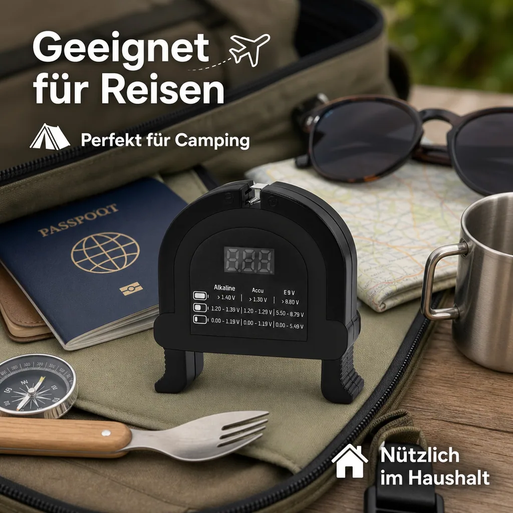 Akku- und Batterie Tester, universell einsetzbar