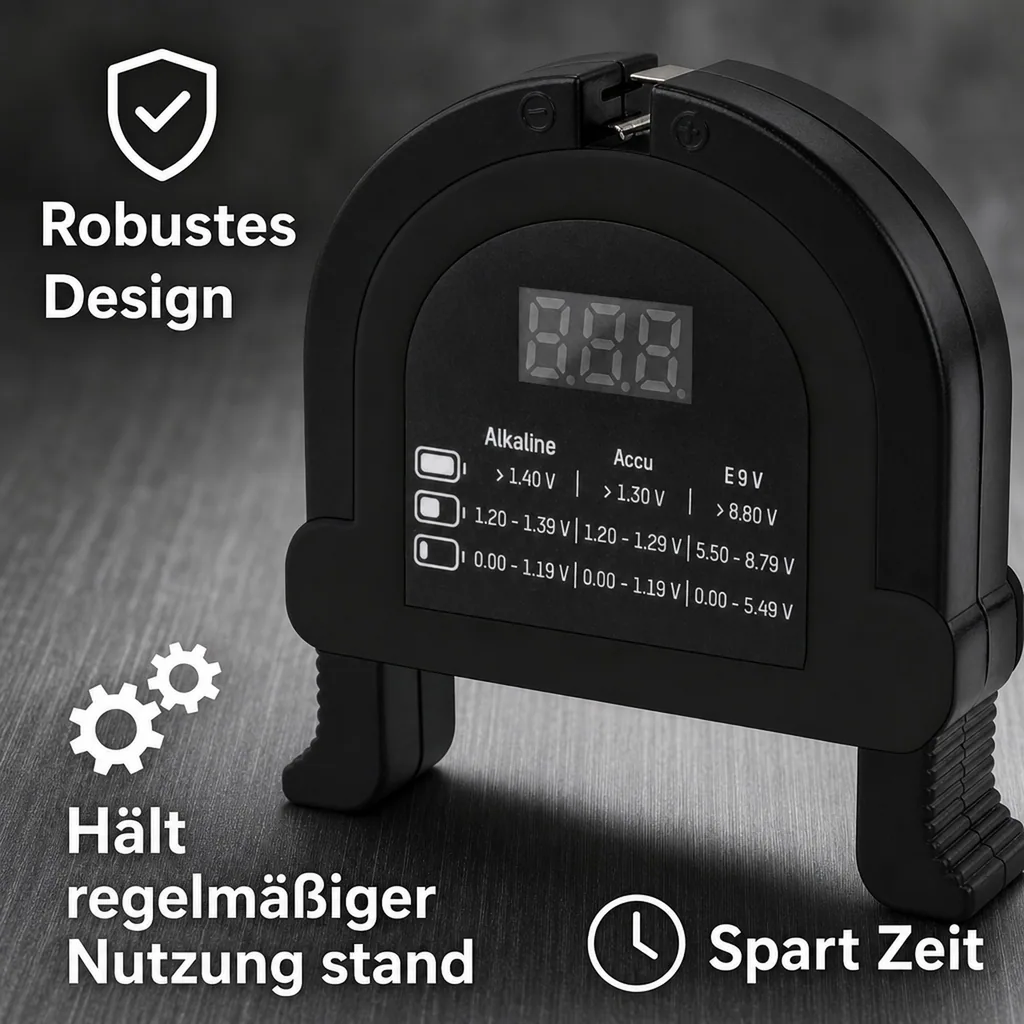 Akku- und Batterie Tester, universell einsetzbar