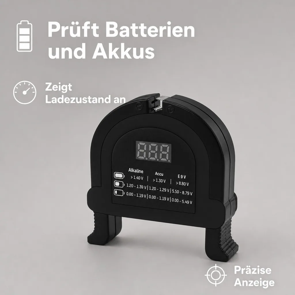 Akku- und Batterie Tester, universell einsetzbar