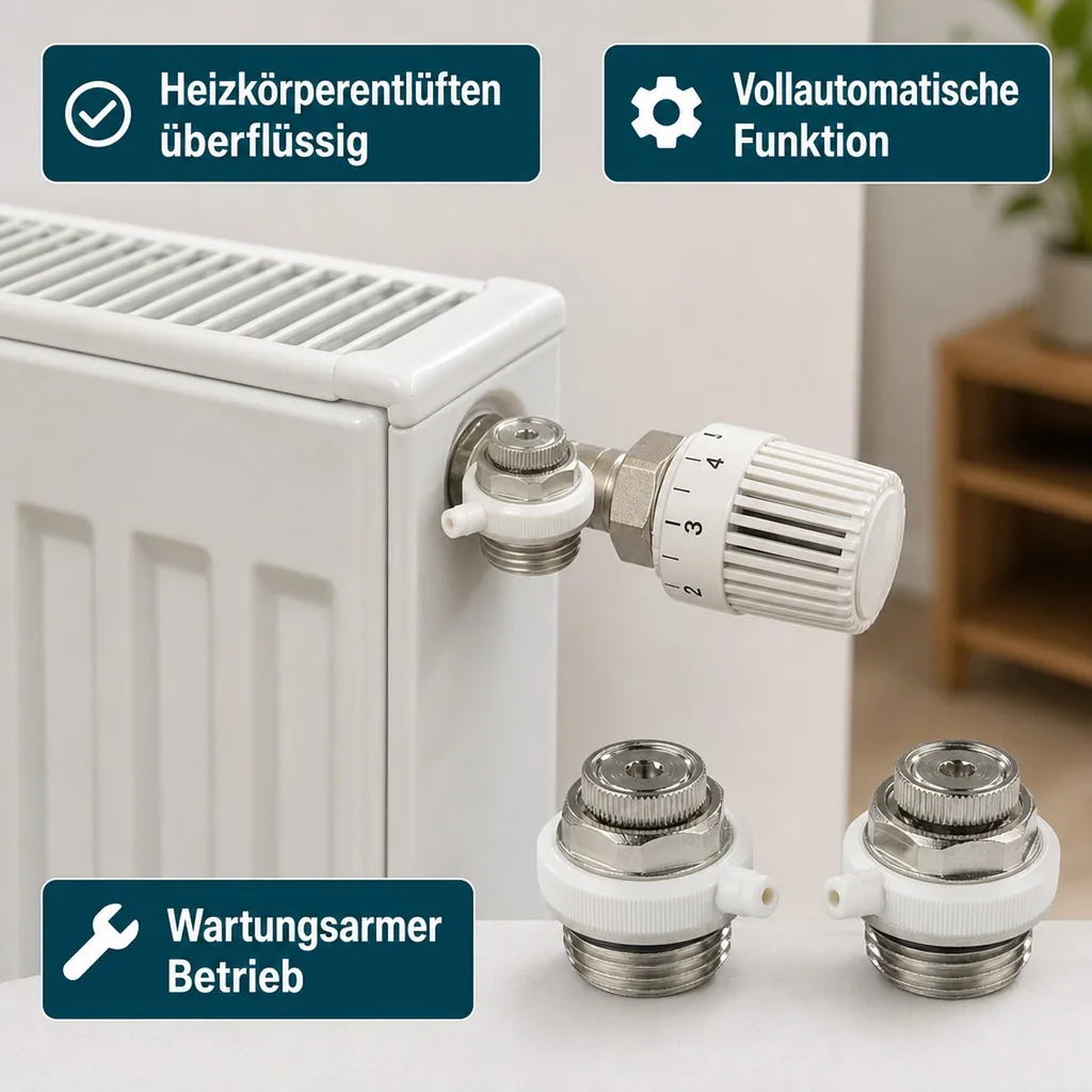 Automatik - Heizkörperentlüfter 1/2 , 2 Stück