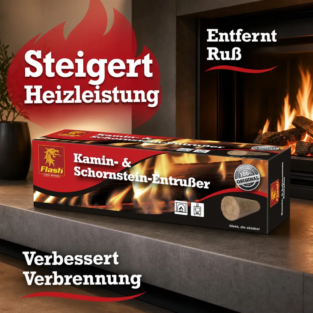 Kamin-/ Schornstein - Entrußer, einfach, sauber und bequem