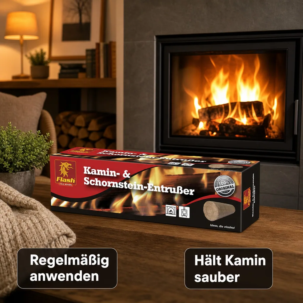 Kamin-/ Schornstein - Entrußer, einfach, sauber und bequem