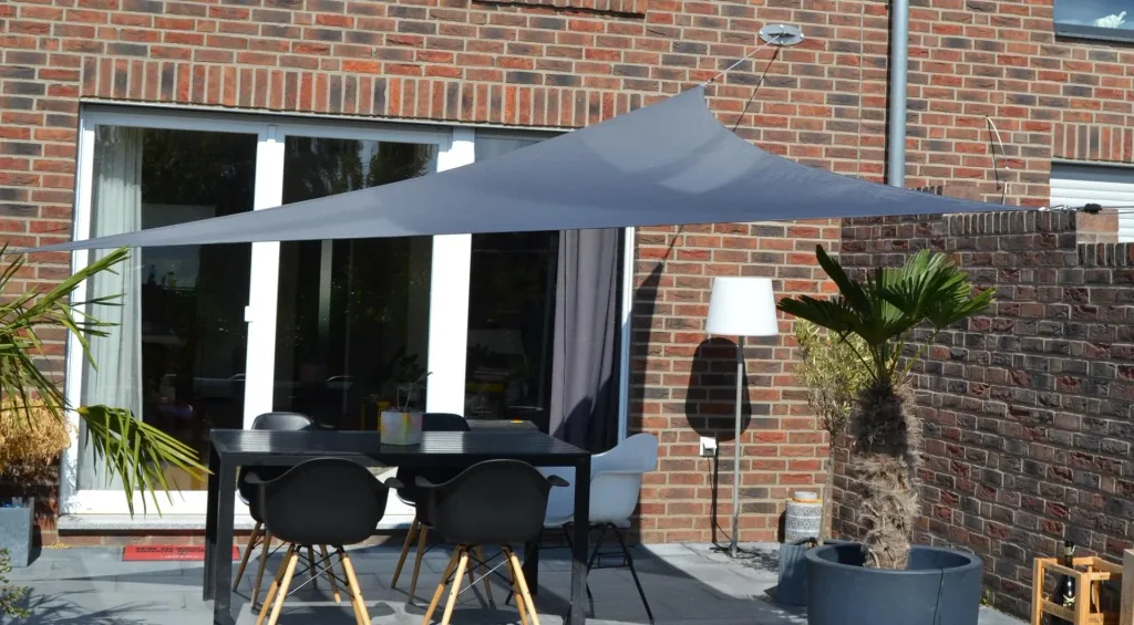 Dreieck-Sonnensegel wasserabweisend anthrazit 360 x 360 x 360cm