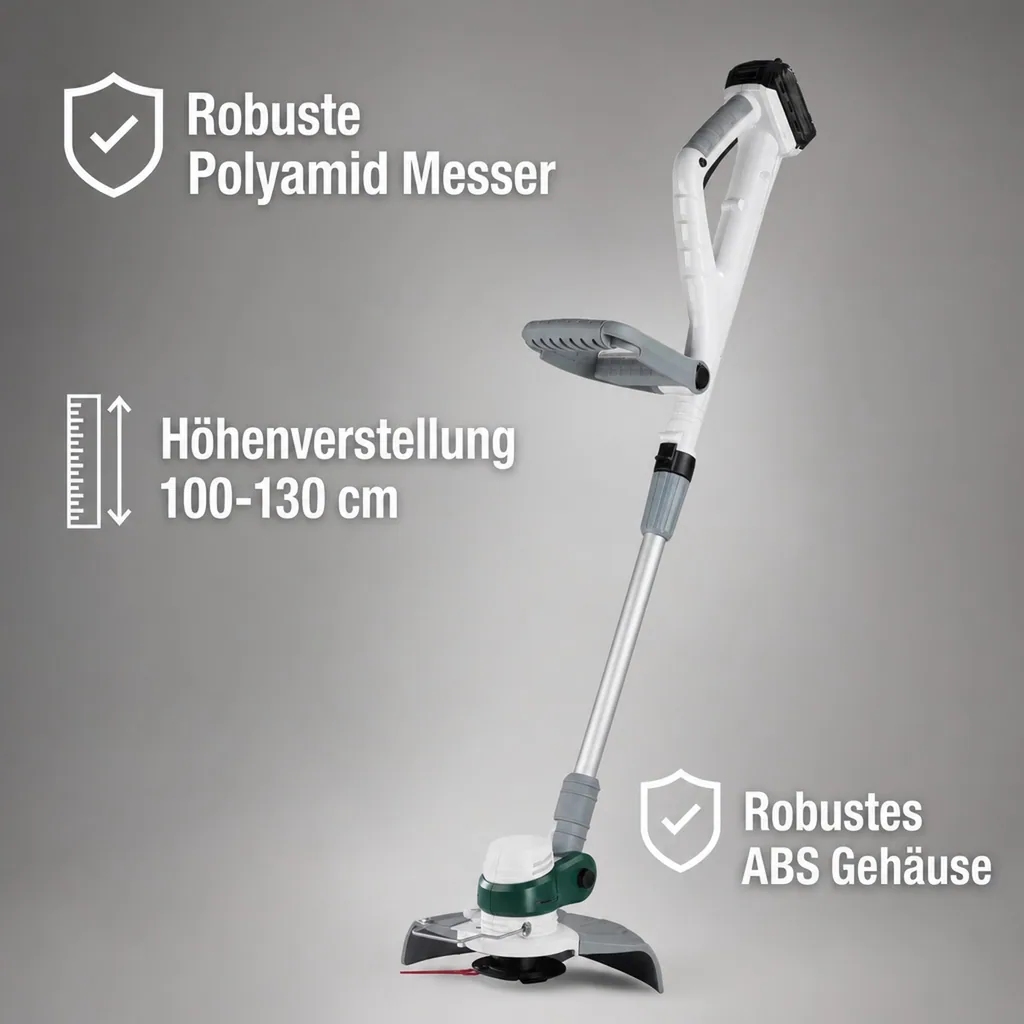 Akku-Rasentrimmer GM LI-2020/40 mit 20 Volt Lithium Ionen Akku