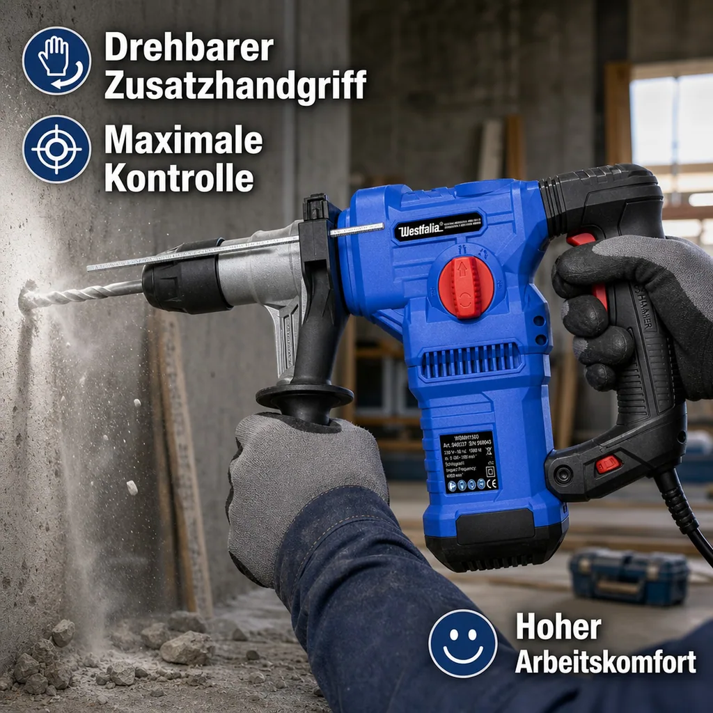 Bohr- und Meißelhammer WBMH1500, SDS-Plus