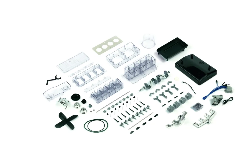 Der große Technikbausatz 4-Zylinder-Motor