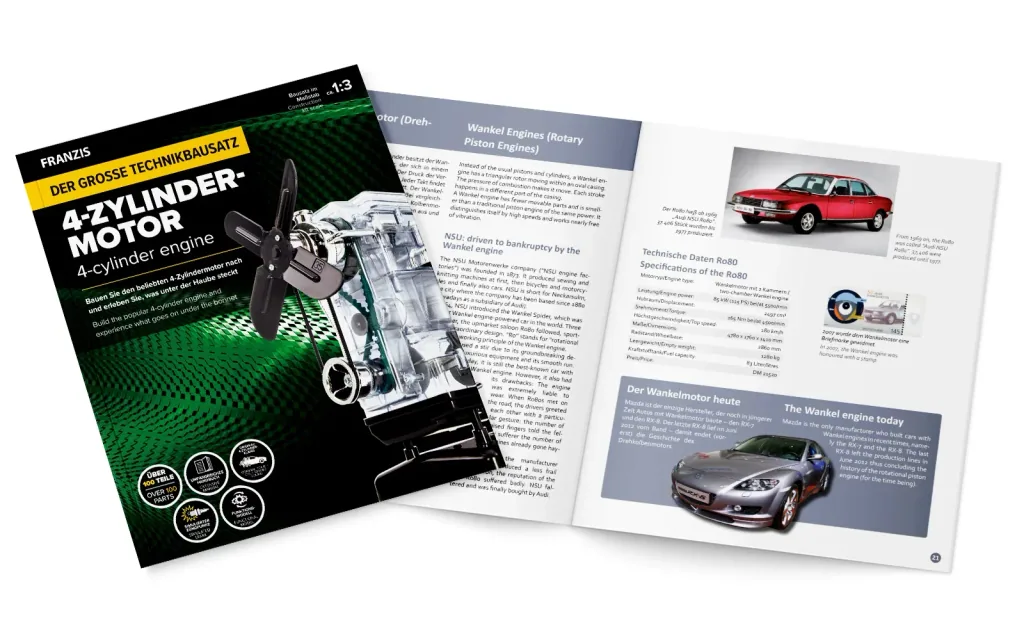 Der große Technikbausatz 4-Zylinder-Motor