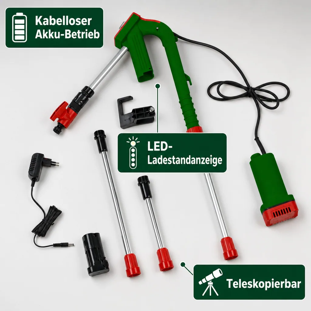 Akku Regenfasspumpe, 12 Volt
