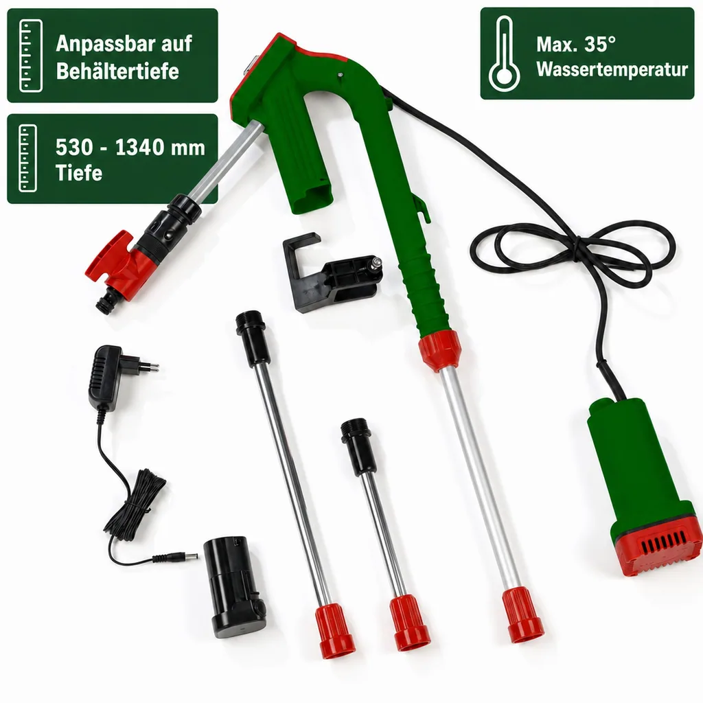 Akku Regenfasspumpe, 12 Volt