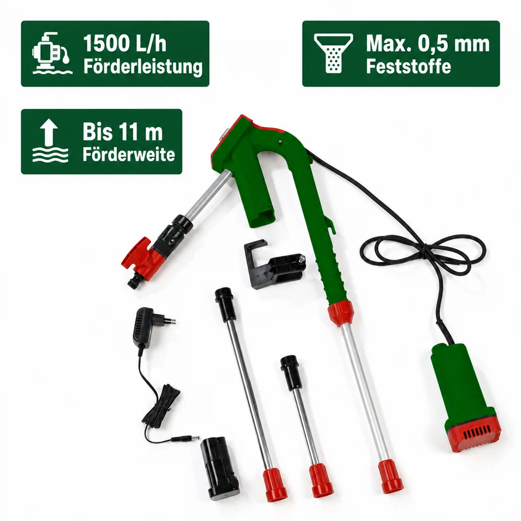 Akku Regenfasspumpe, 12 Volt