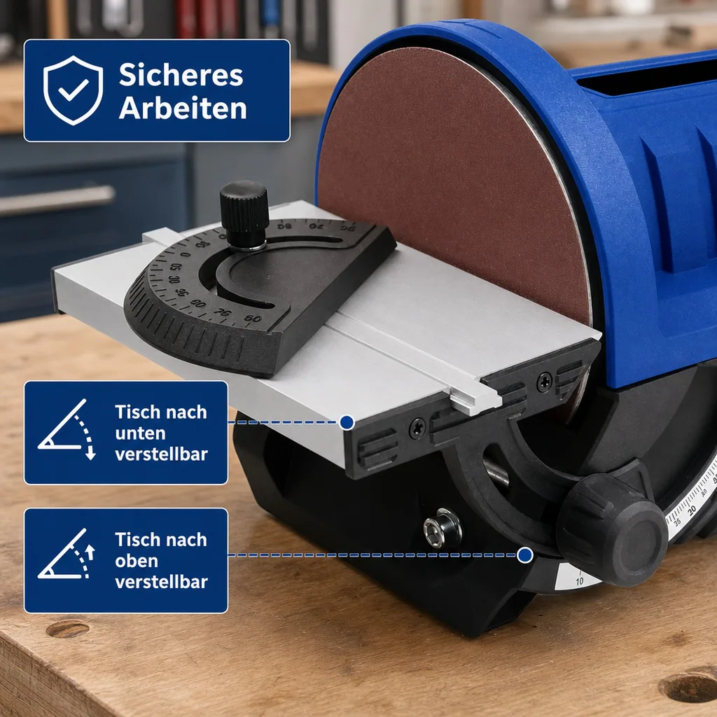 Tellerschleifer mit Gehrungswinkel, 140 Watt