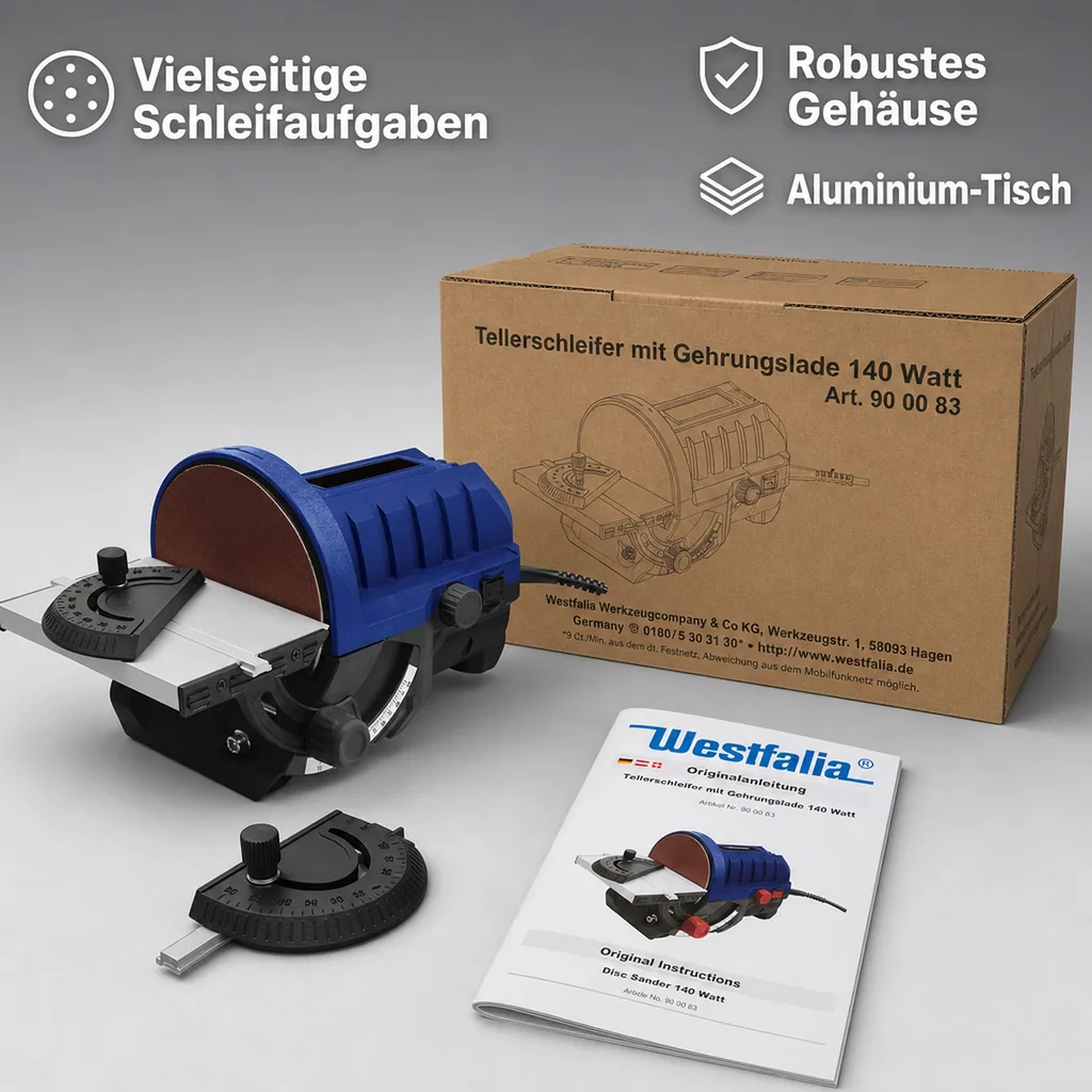 Tellerschleifer mit Gehrungswinkel, 140 Watt