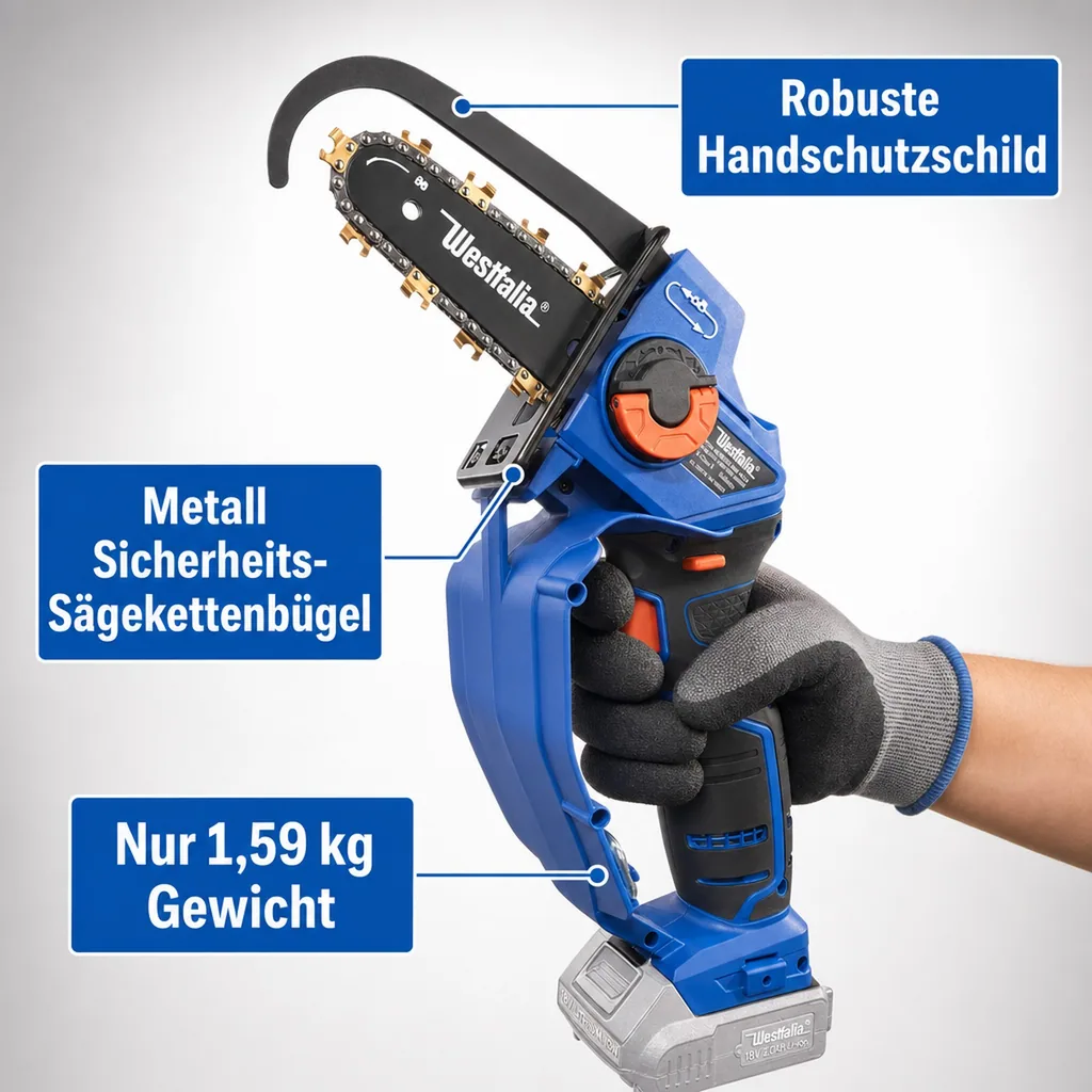 Akku-Einhand-Powersäge, X-SAW PRO, 18 Volt, Li-Ion (Akku, Ladegerät und Verlängerungshandle sind nicht enthalten)