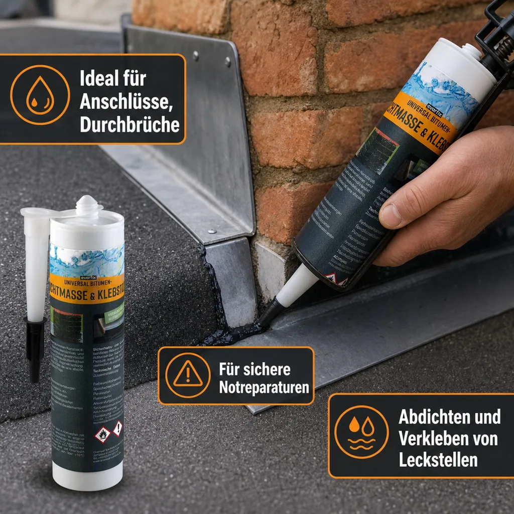 Universal Bitumen Dichtmasse und Klebstoff, 310 ml