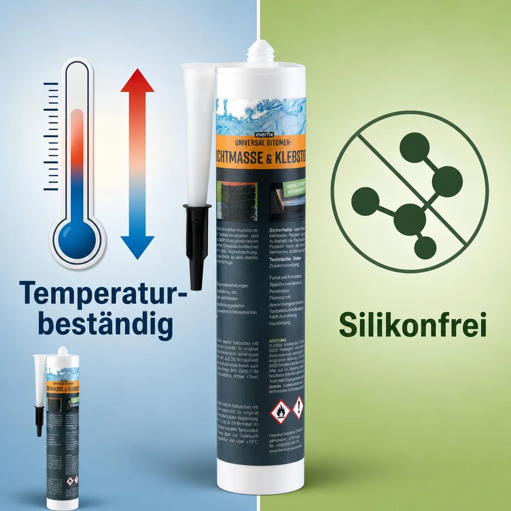 Universal Bitumen Dichtmasse und Klebstoff, 310 ml