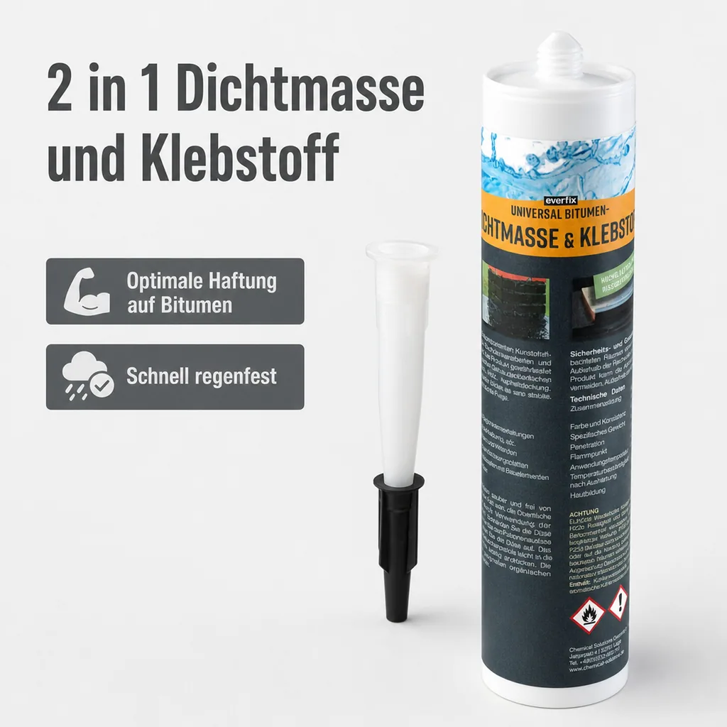 Universal Bitumen Dichtmasse und Klebstoff, 310 ml