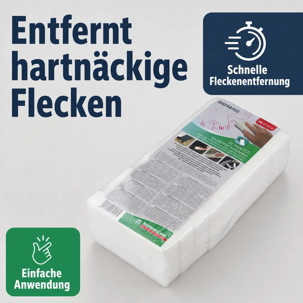 Schmutz-Radierschwamm, 10er-Set, Weiß