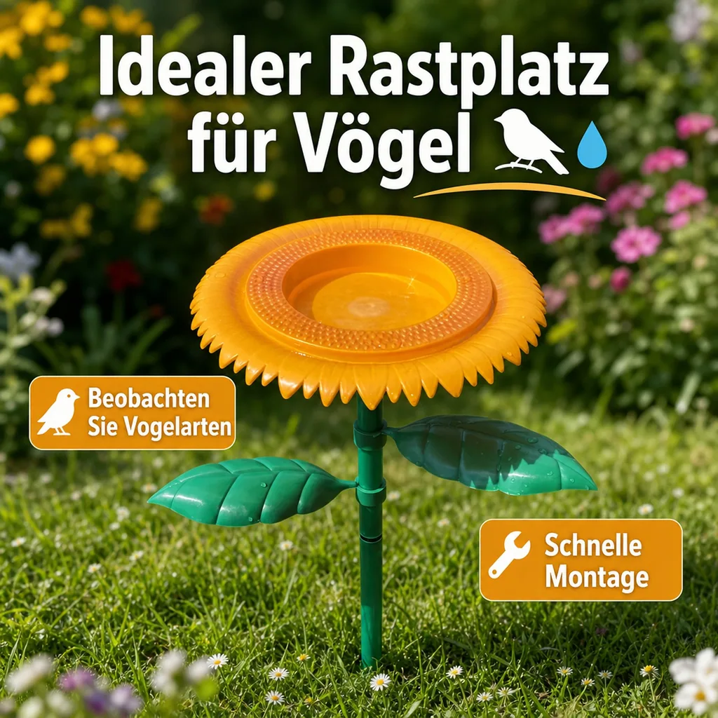 Vogeltränke "Sonnenblume"