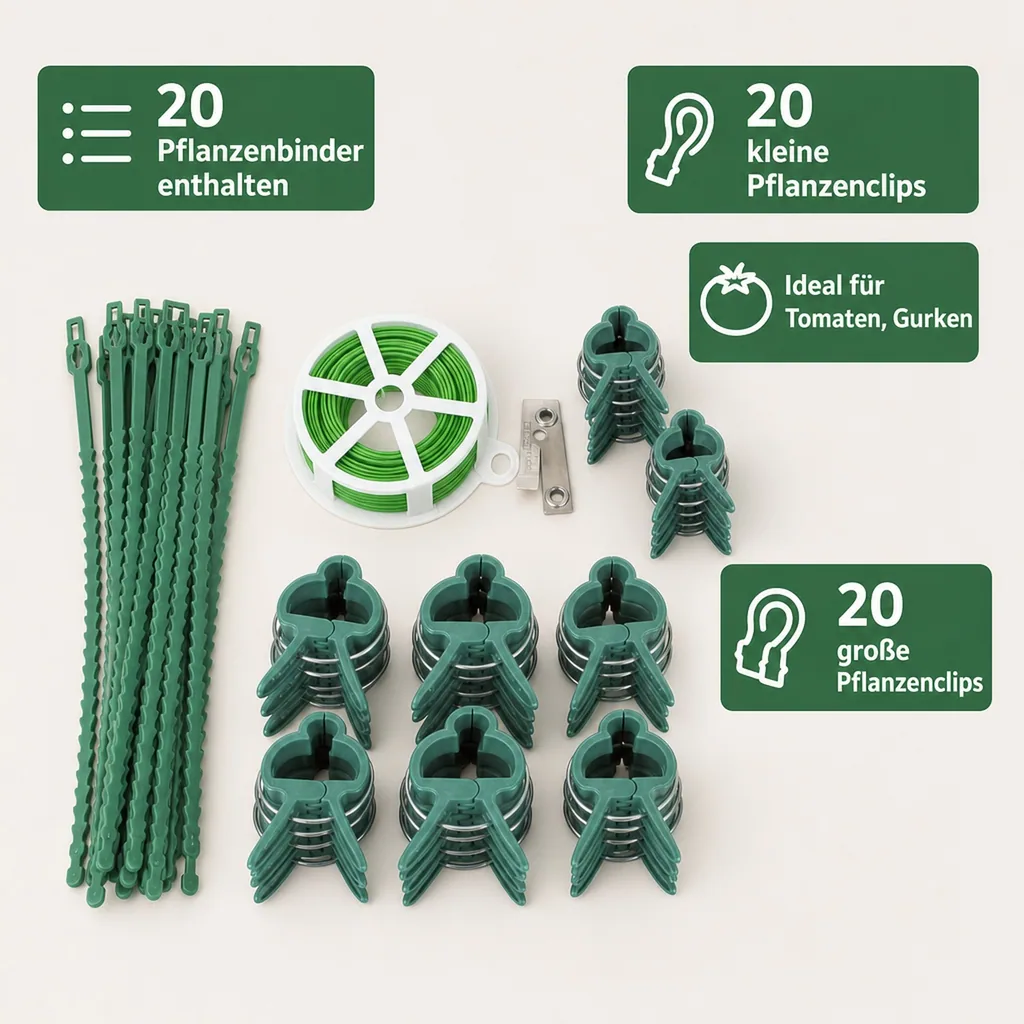 Pflanzen Clips Mega Set 61 tlg.