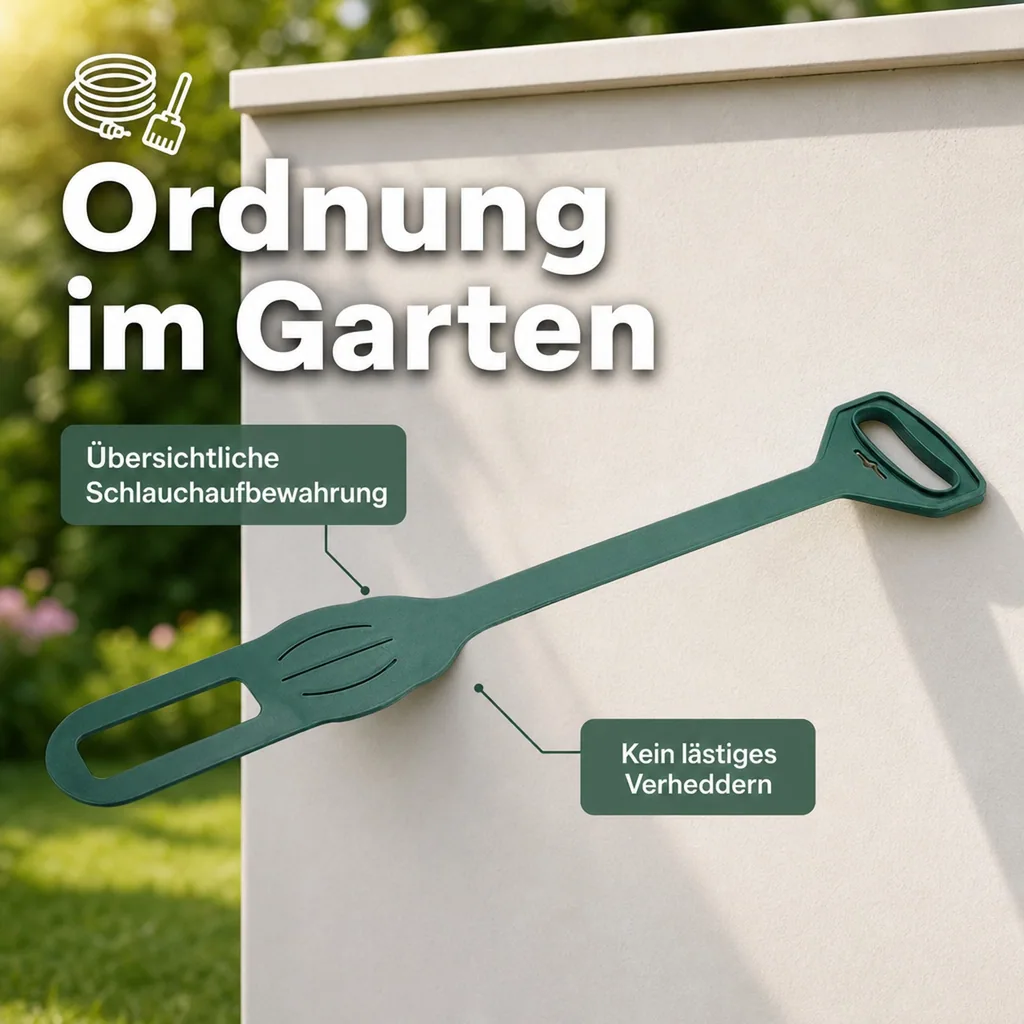 Schlauchhalter "Profi", 2er Set, grün