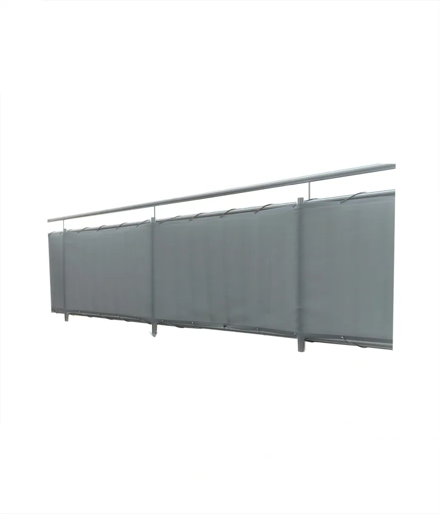 Balkonverkleidung, hell silbergrau, 90 x 300 cm