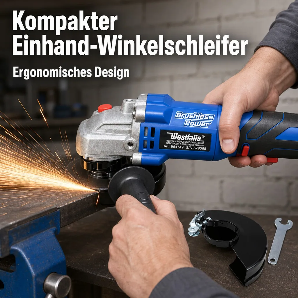 18 V Winkelschleifer BL 125 mm WWSBL 125 (Akku und Ladegerät nicht enthalten)