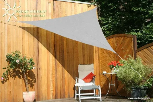 Viereck-Sonnensegel HDPE grau 250 x 300cm