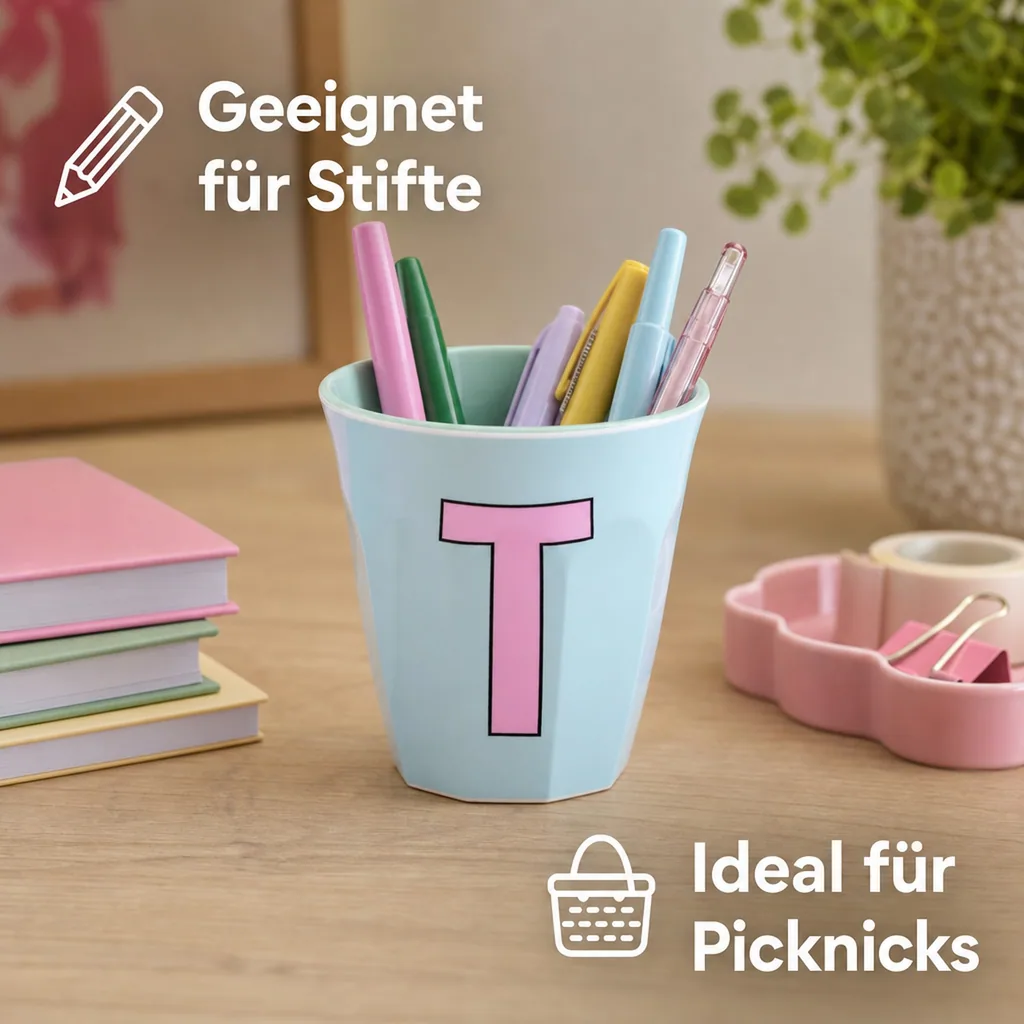 RICE Becher - T, 250 ml, Melamine, Farbe: Minze