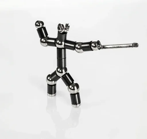 Magnetischer Kugelschreiber in der Farbe: schwarz